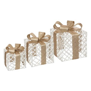 Décoration lumineuse branche d'eucalyptus 25 LED à piles