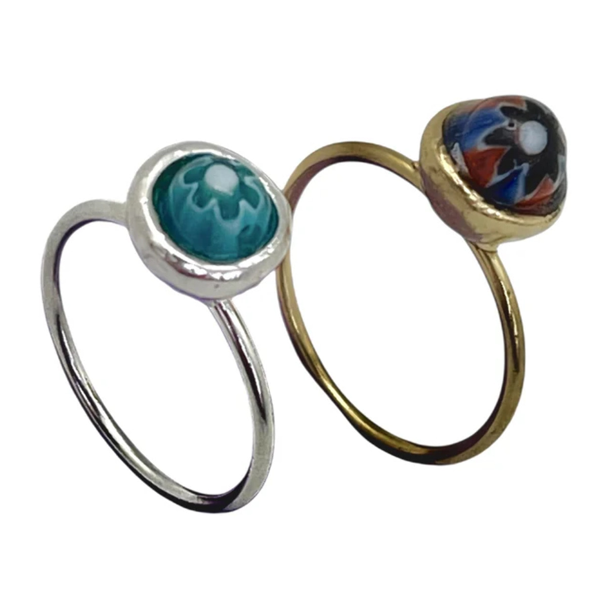 Pack de anillos Talisman de Luz en plata 10µ y dorado