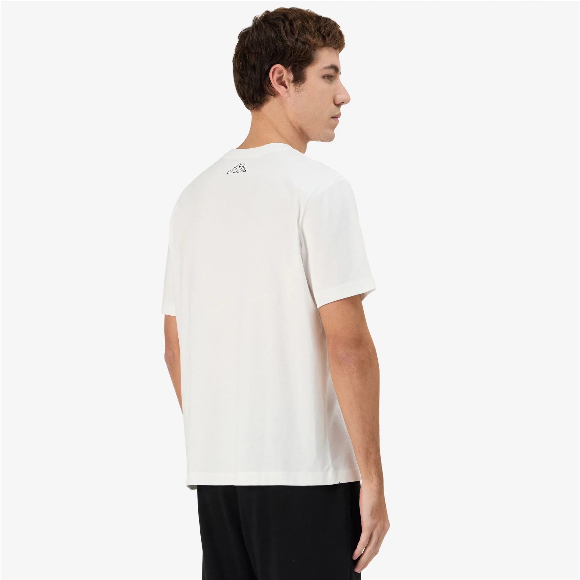 Kappa - T-Shirts & Top Uomo Bianco - Logo Getto