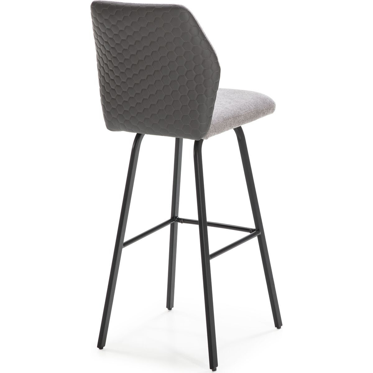Lot de 2 tabourets de bar en tissu et simili - GARANCE