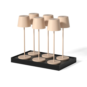 6 Lampe de table KELLY + Socle de charge