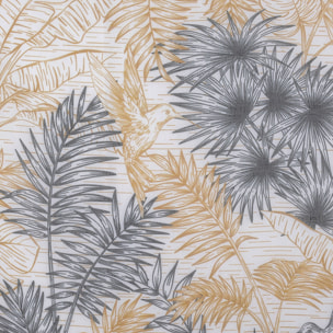 Tissu voilage plombé au style exotique - Jaune