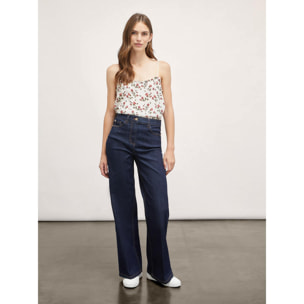 Motivi - Jeans wide leg modello Lila - Blu