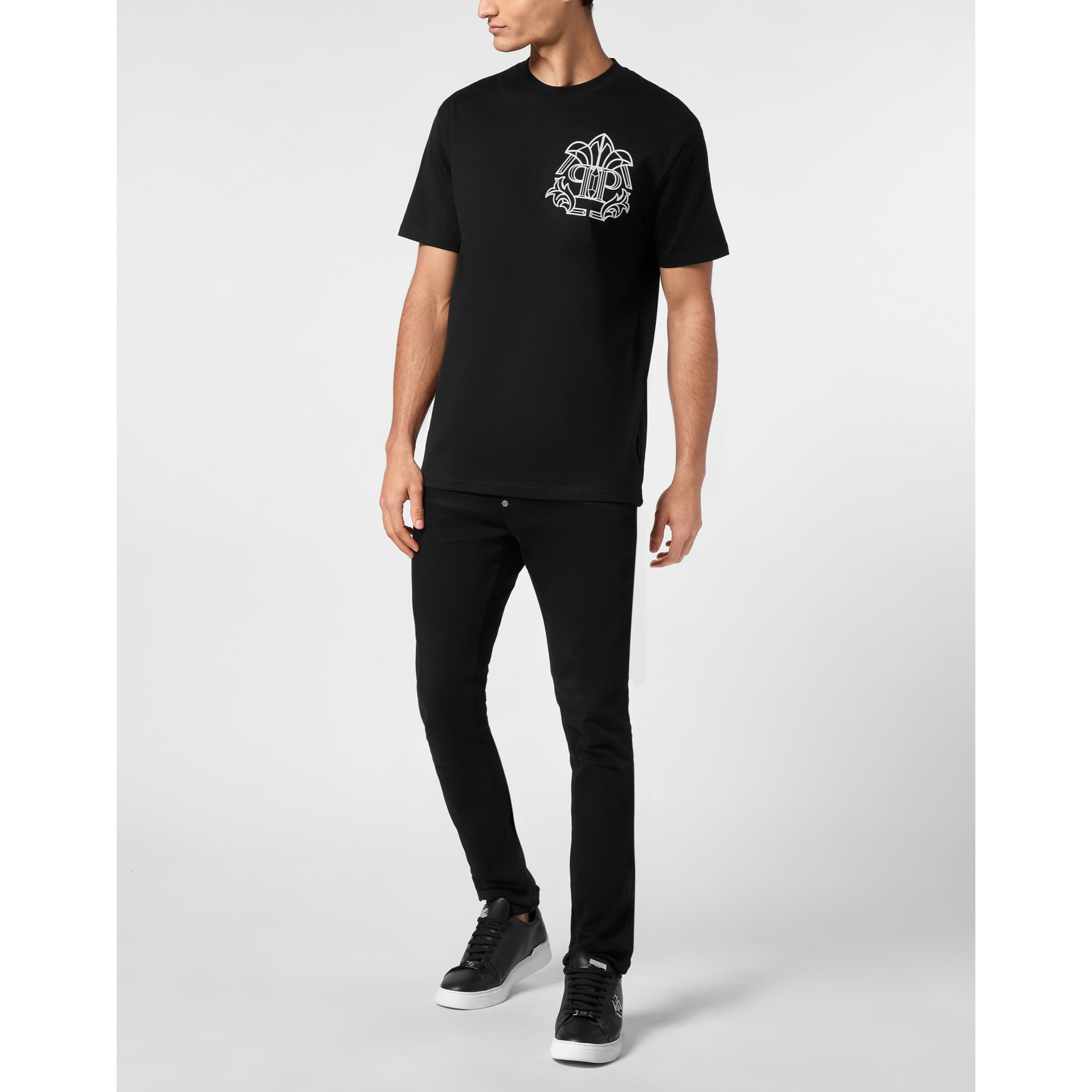 PHILIPP PLEIN T-Shirt Round Neck SKULL&BONES