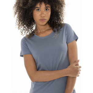 Camiseta de mujer Leone Azul de manga corta