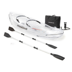 Kayak Gonfiabile Trasparente con Accessori Paros InnovaGoods 312 cm 2 posti