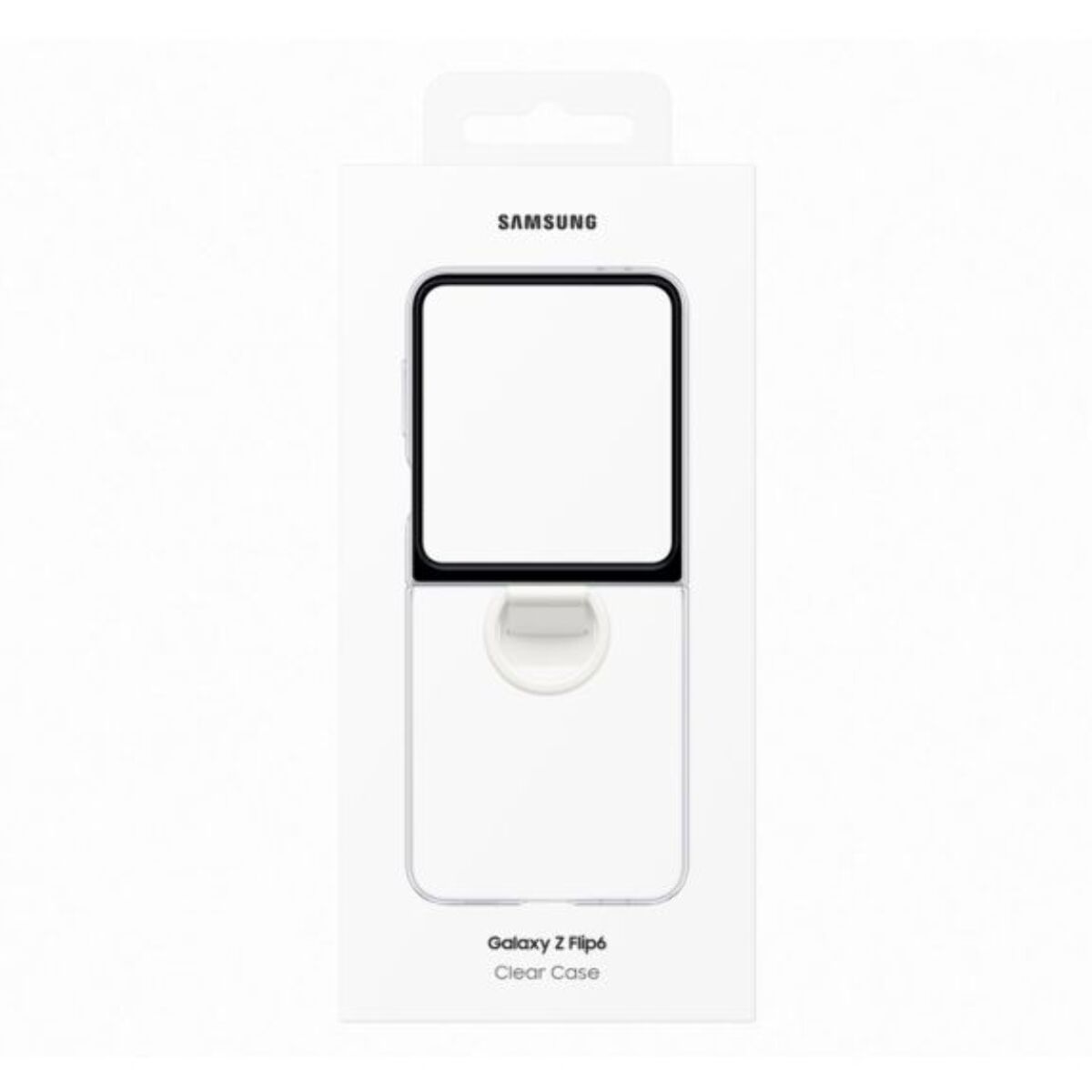 Coque SAMSUNG Z Flip6 transparente avec anneau