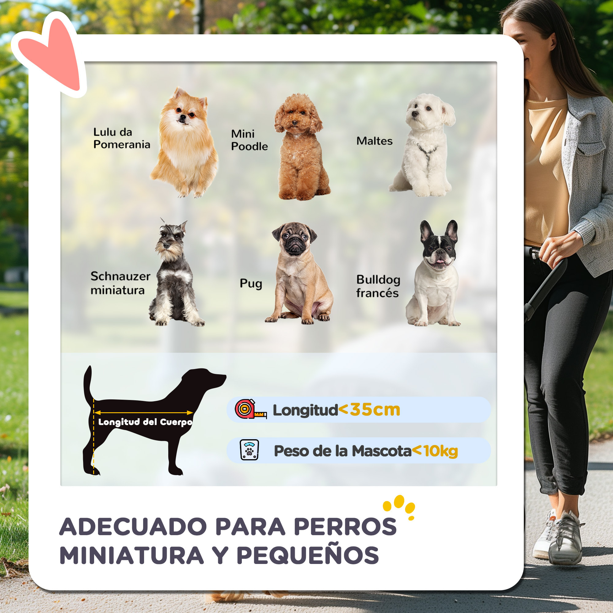 Carrito para Perros Plegable Cochecito para Mascotas Carrito para Perros Pequeños con Cesta de Almacenaje Ventanas de Malla y 2 Ruedas Universales 75x45x97 cm Negro