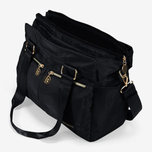 Bolso de hombro negro para portátil
