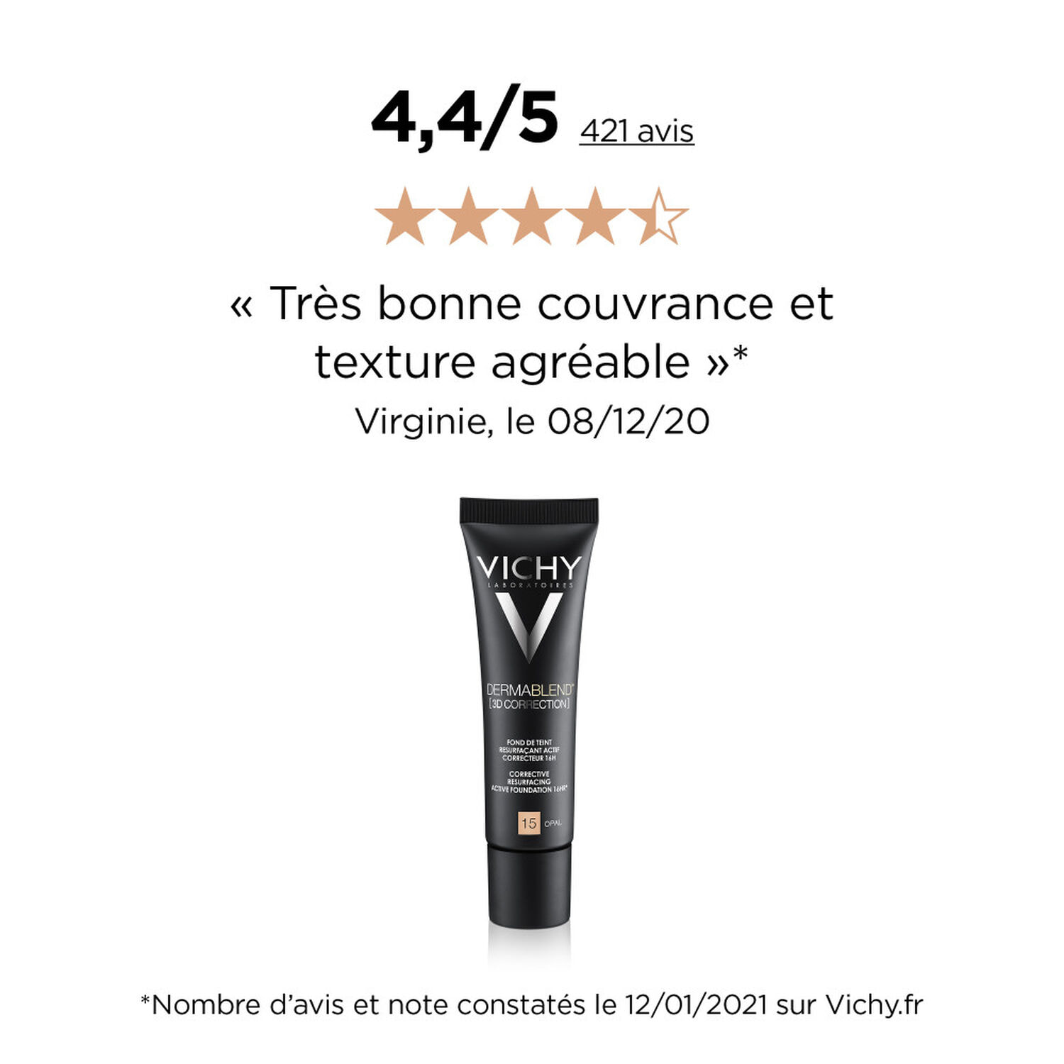 N°15 Opal - Fond de Teint Resurfaçant 30 ml
