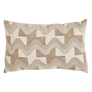 Coussin Floe beige lin 58x38cm