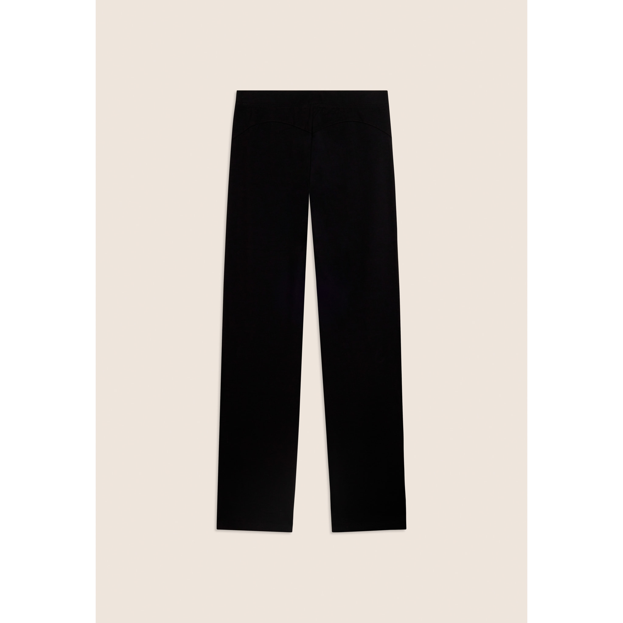 Pantaloni Sportivi Gamba Dritta con Cuciture a Cuore