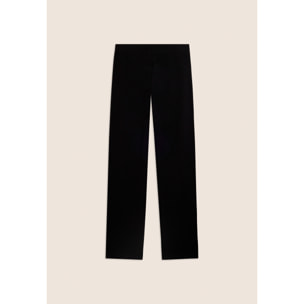 Pantaloni Sportivi Gamba Dritta con Cuciture a Cuore