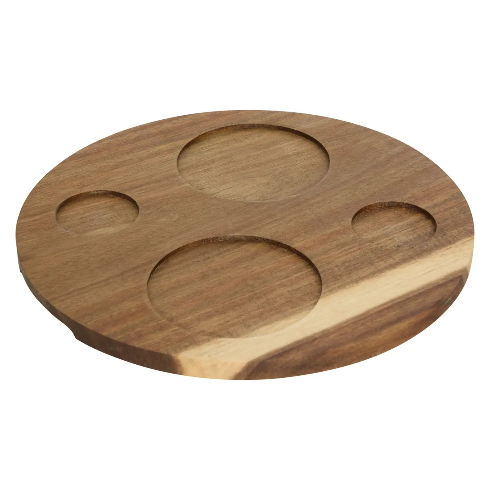 Service apéritif Elegance 5 pièce(s) blanc D26xp6,5cm