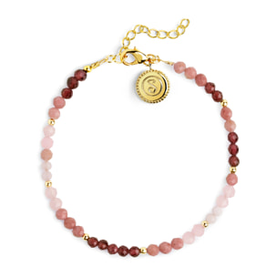 Pulsera Altea Dots Syra Rose Acero Baño Oro