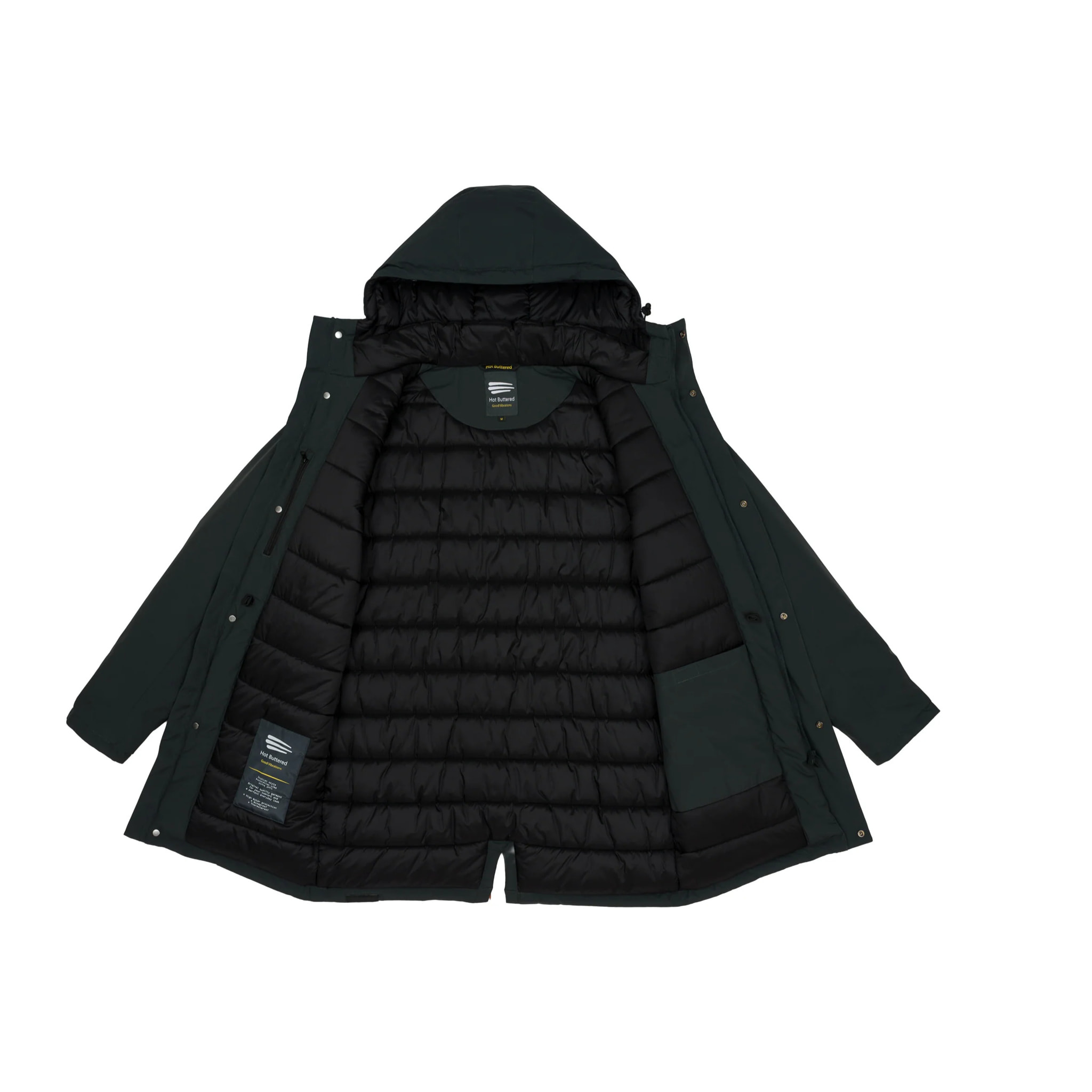 Parka LATEMAR acolchada impermeable verde oscuro