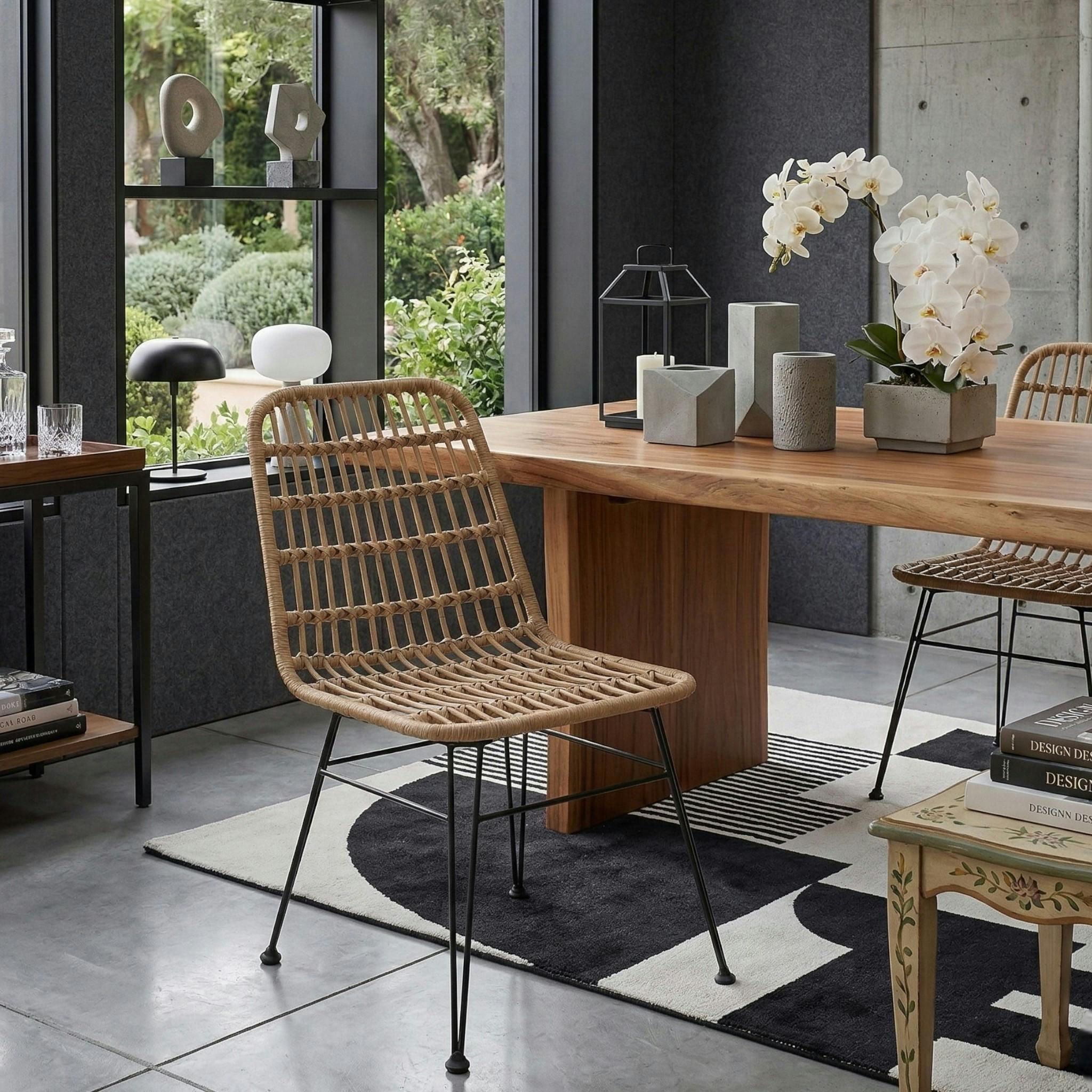 Chaise en rotin synthétique (lot de 2) GRENADE