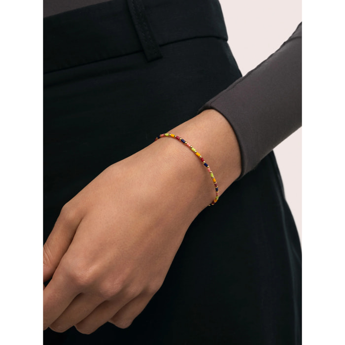 Bracciale Áura Colors Acciao Placcato Oro