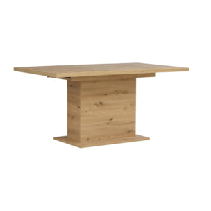 Table à manger extensible décor bois de chêne clair L160/200 cm - PRAO