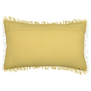 Coussin rectangulaire happiness - Jaune