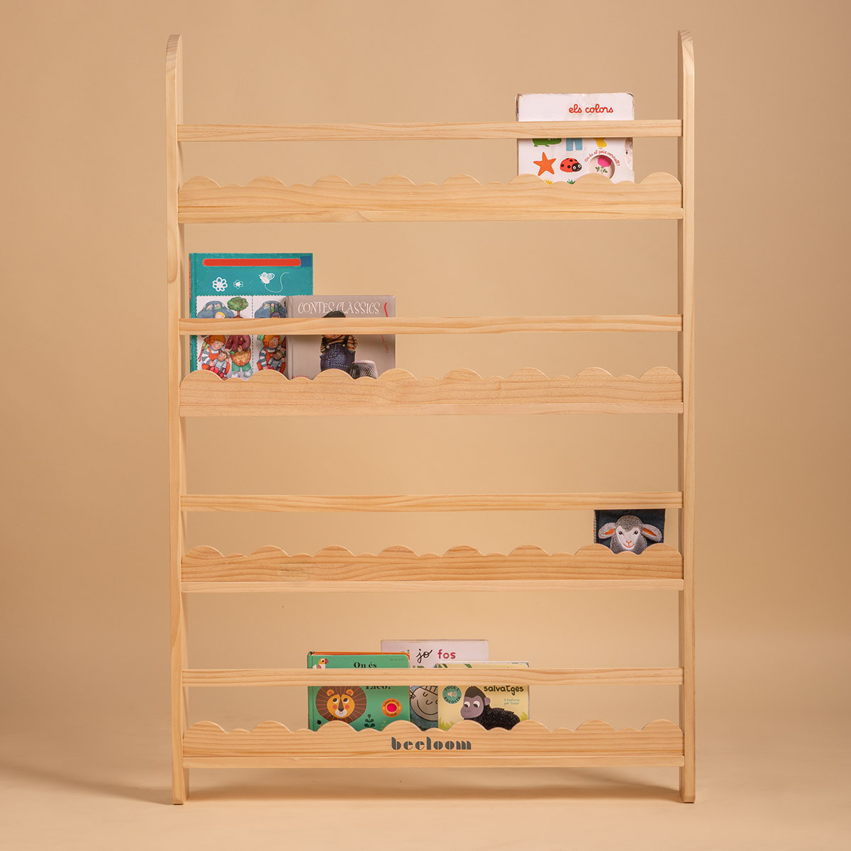 Estantería de madera STORY STAND Montessori para cuentos y libros infantiles