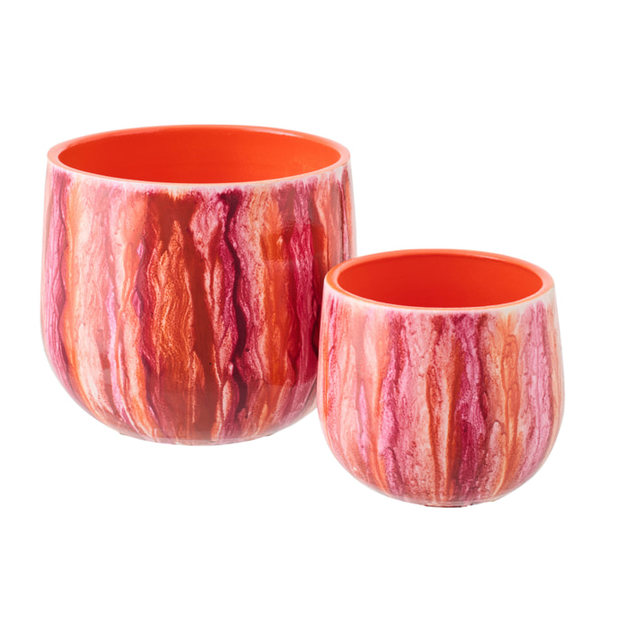 J-Line Cache-Pot - céramique - multicolore - large