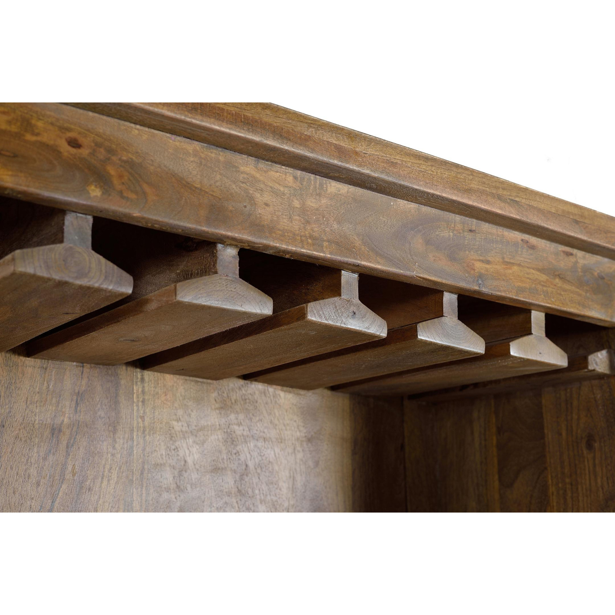Muebles Bar de Madera de Mango 75 Cm Estilo Industrial