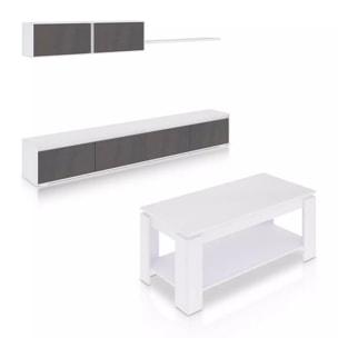 Pack salón con mesa de centro Arlet Plus Blanco Artik (Blanco Mate) - Óxido