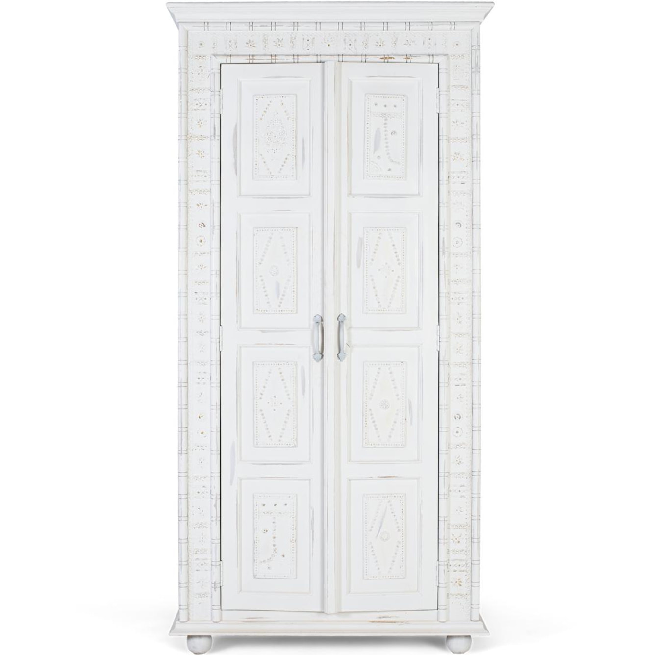 Armario de Madera de Mango 100 Cm Estilo Mediterráneo Moderno