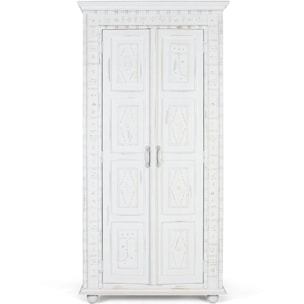 Armario de Madera de Mango 100 Cm Estilo Mediterráneo Moderno