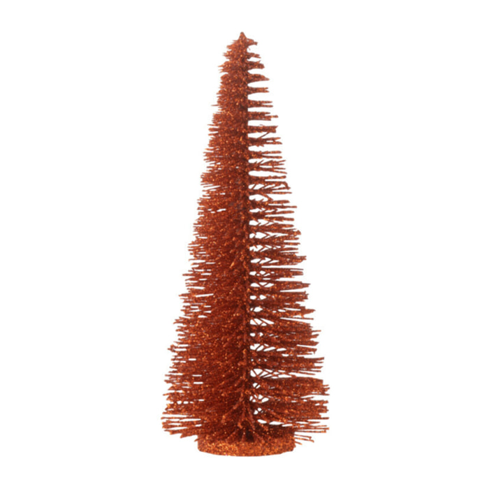 J-Line décoration Sapin De Noël Paillettes - plastique - cuivre - small