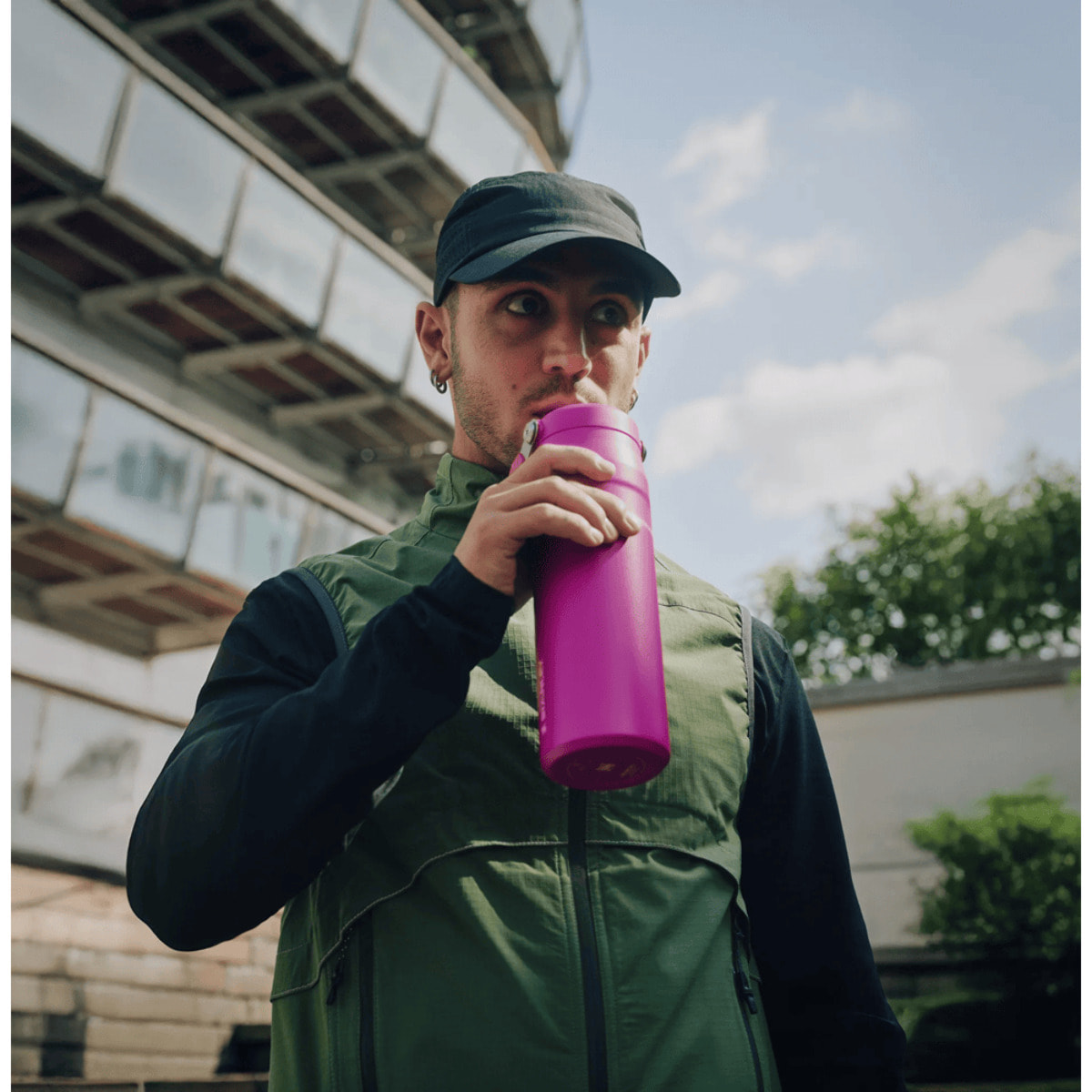 Borraccia Con Cannuccia - 0,7L - ICEFLOW™ BOTTLE FLIP STRAW 2.0 - Violet Blossom