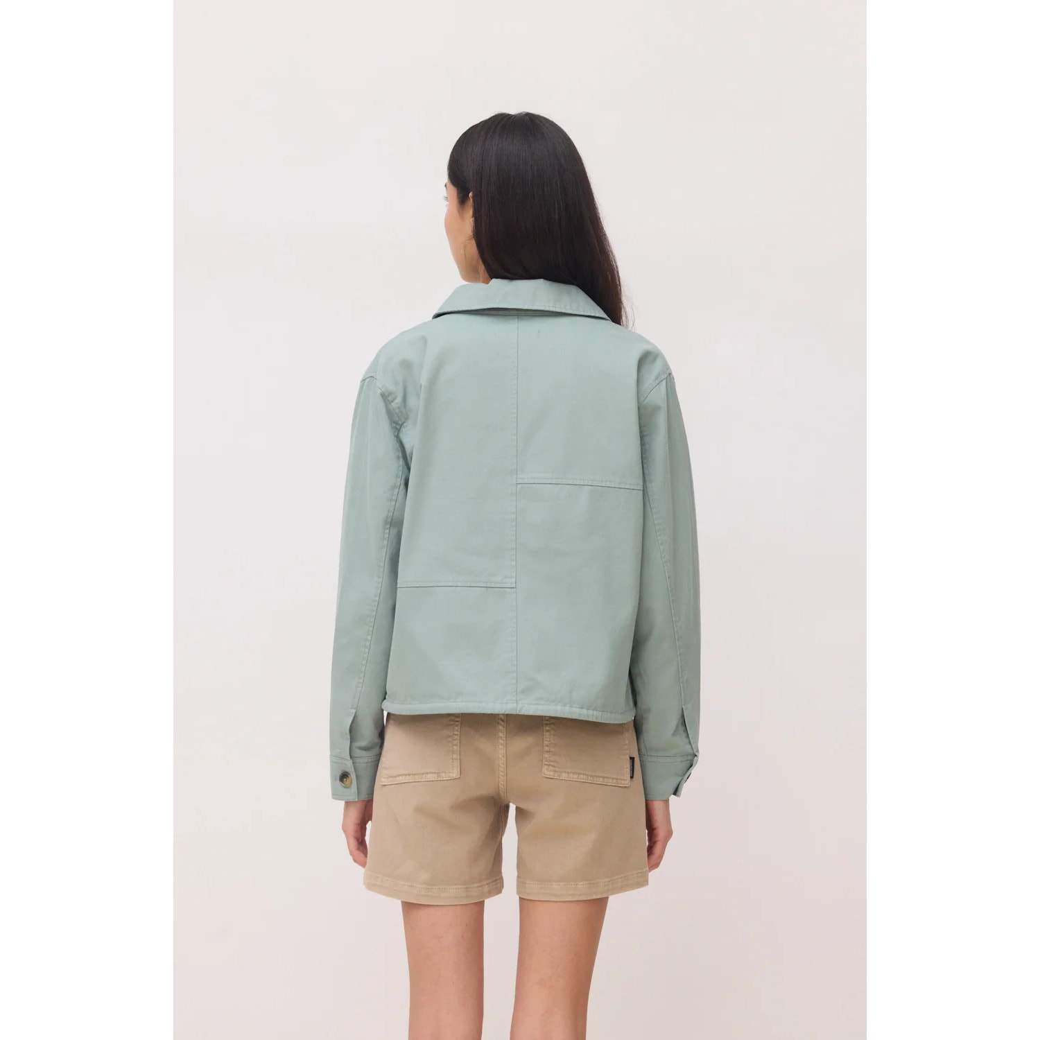 CHAQUETA SHIRR MUJER SAGE