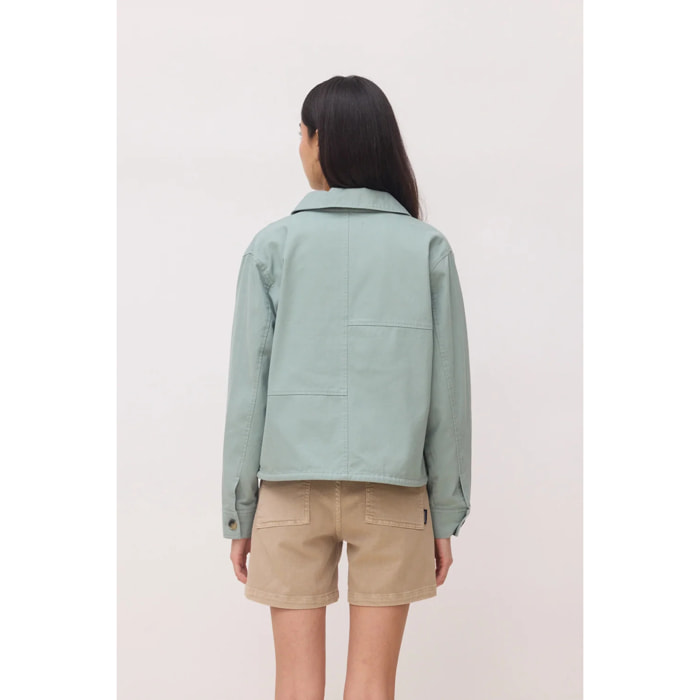 CHAQUETA SHIRR MUJER SAGE