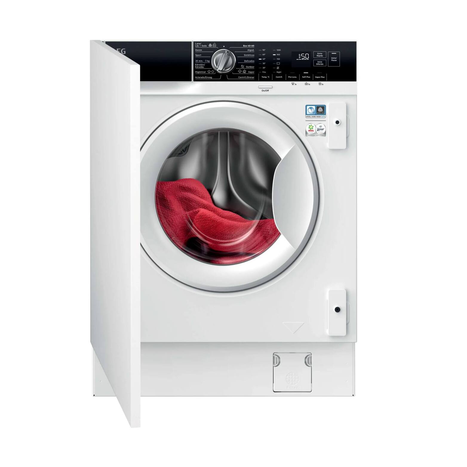 AEG Lavadora integrable Serie 7000 ProSteam® de 8.0 kg LFN7G8434F