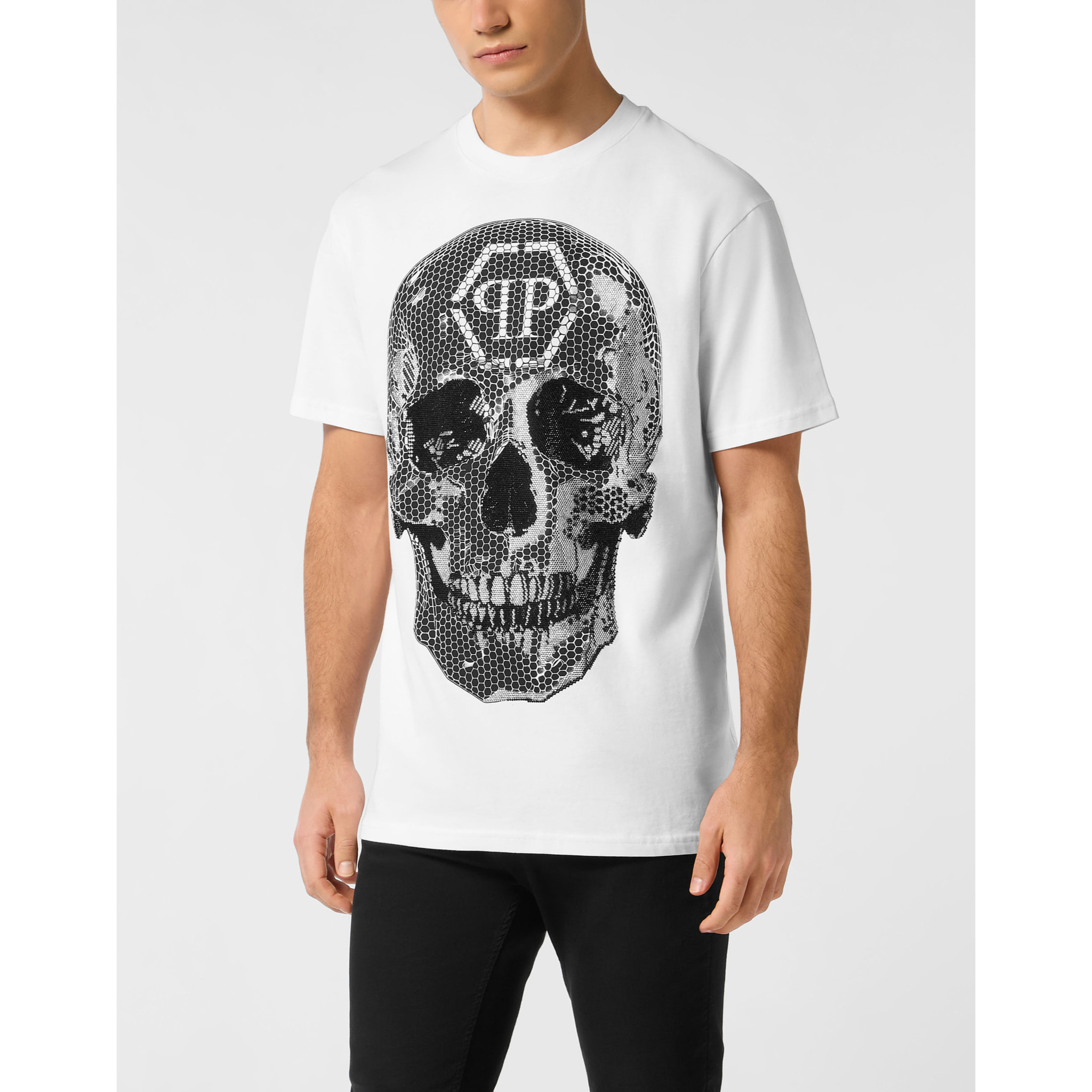 PHILIPP PLEIN T-Shirt Round Neck Ss SKULL