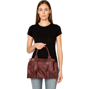 Borsa a spalla da donna - Modello Elara - Vera pelle - 41.0 x 28.0 x 13.0 cm