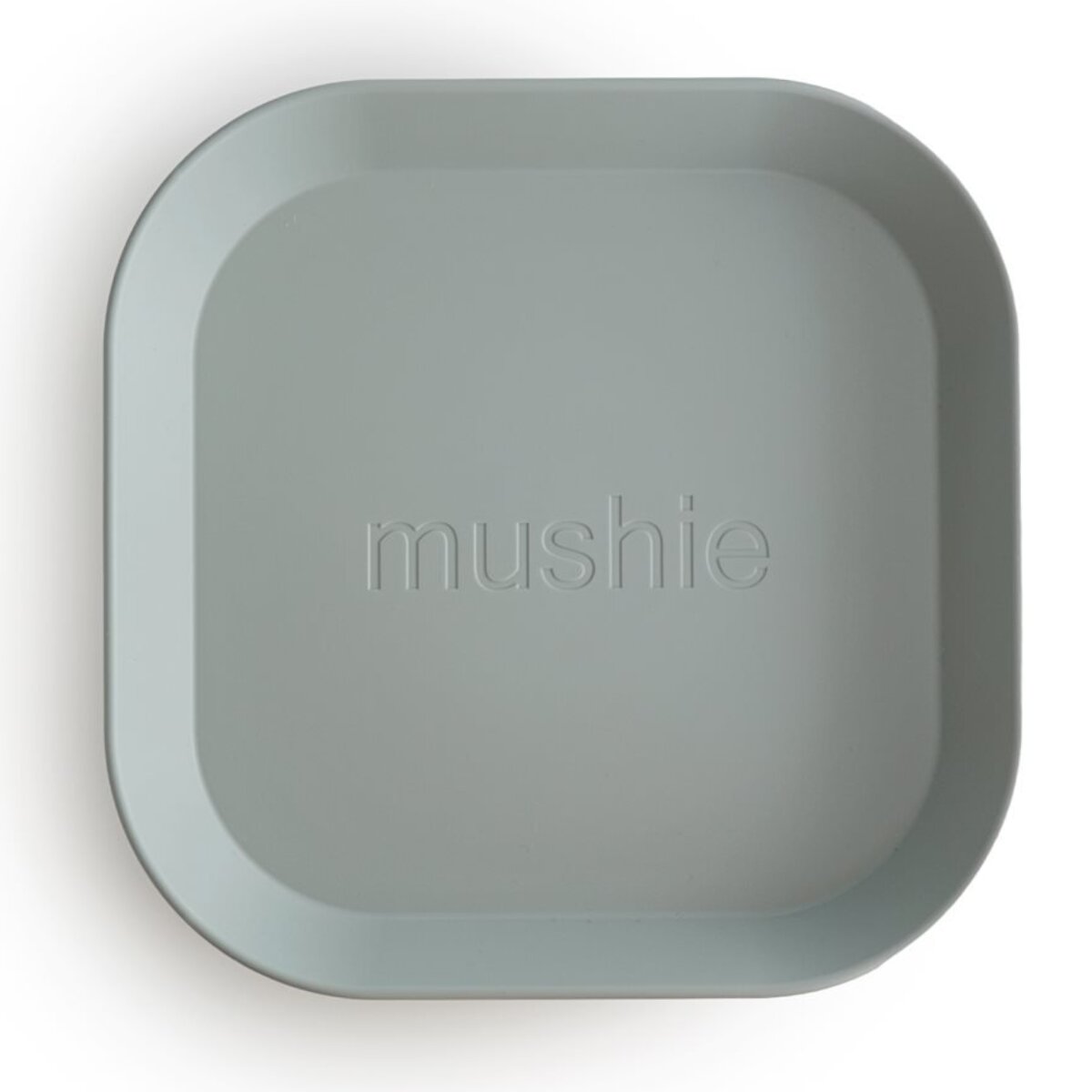 Mushie Pack Dos Platos Cuadrados Solid