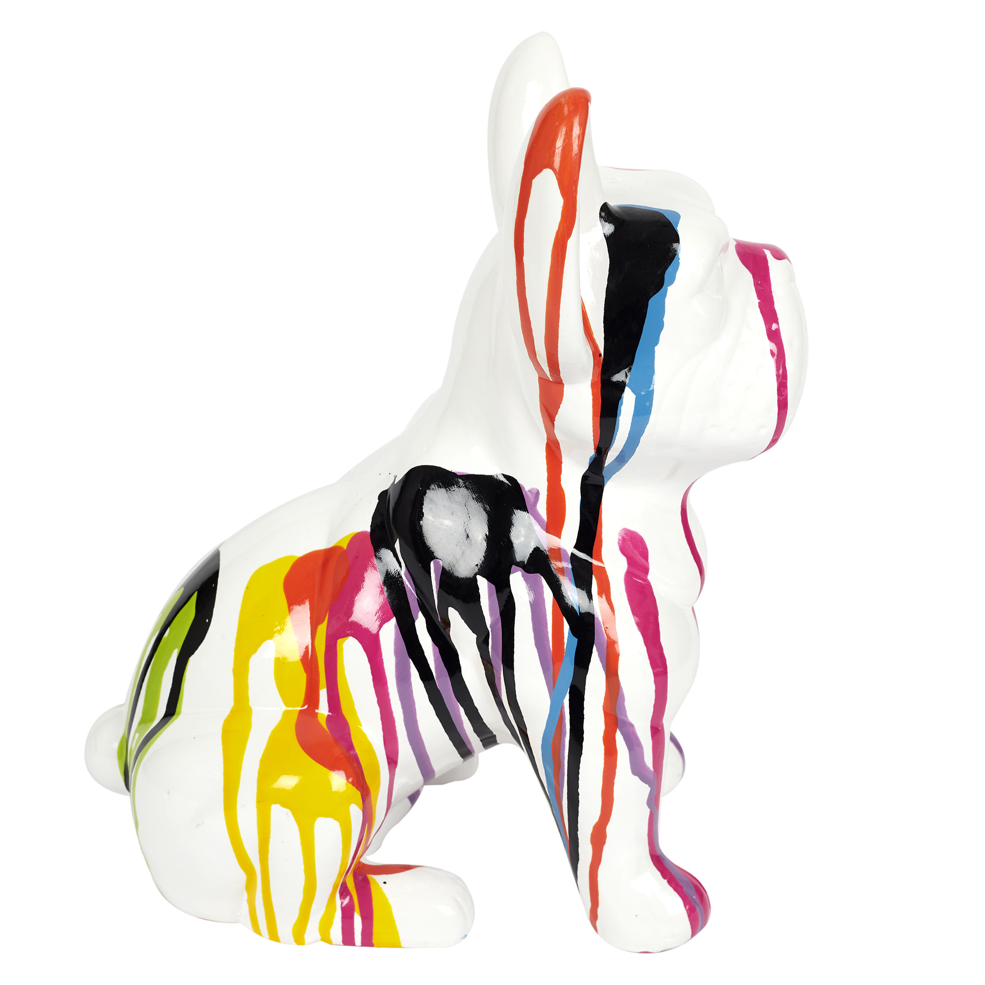 Bulldog Ceramique Coulures 30cm