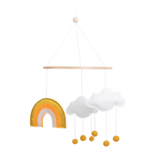 Móvil infantil de cuna RAINBOW MOBILE de madera