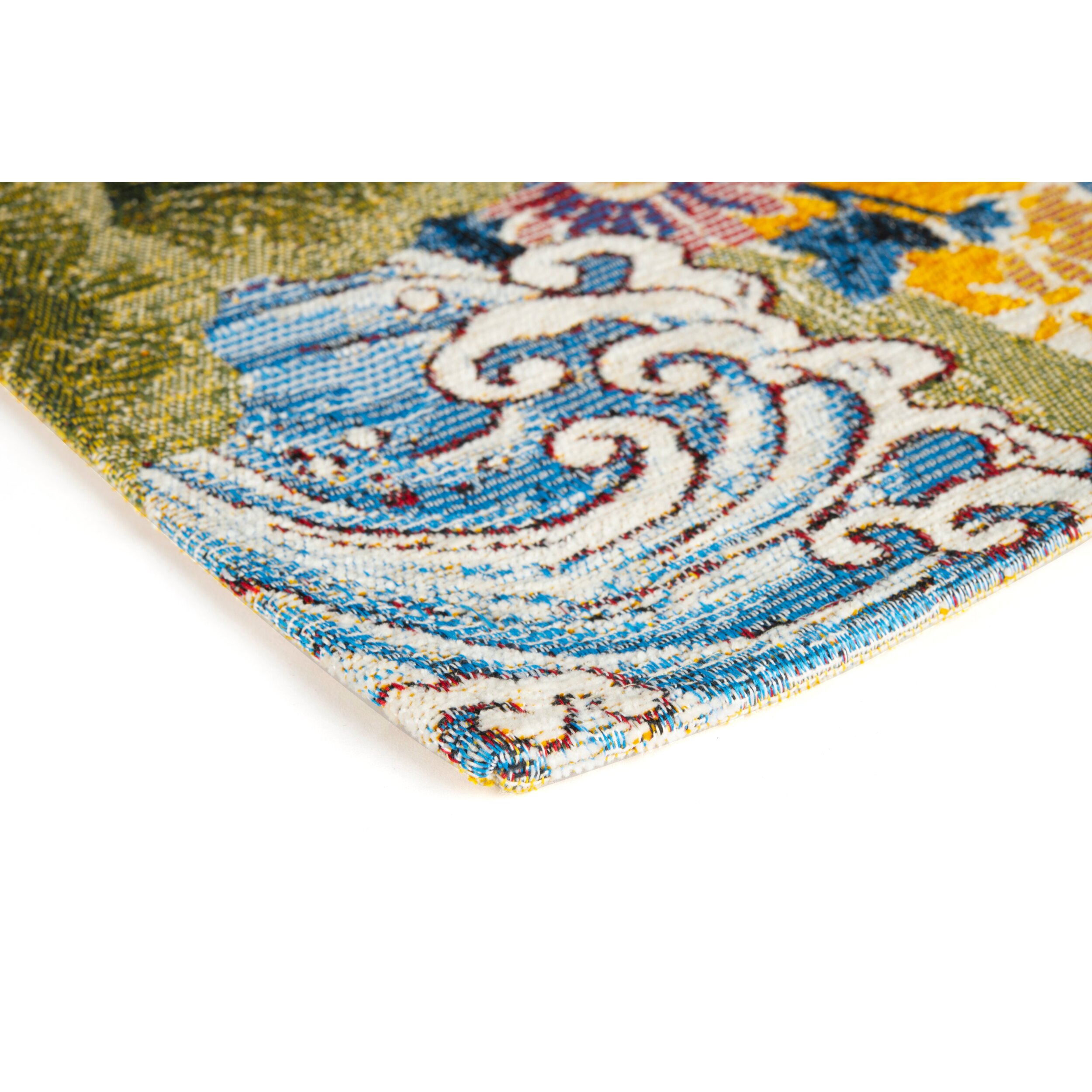 Tappeto Excelsa Kimono in poliestere e cotone 55x110x0,7 cm multicolore