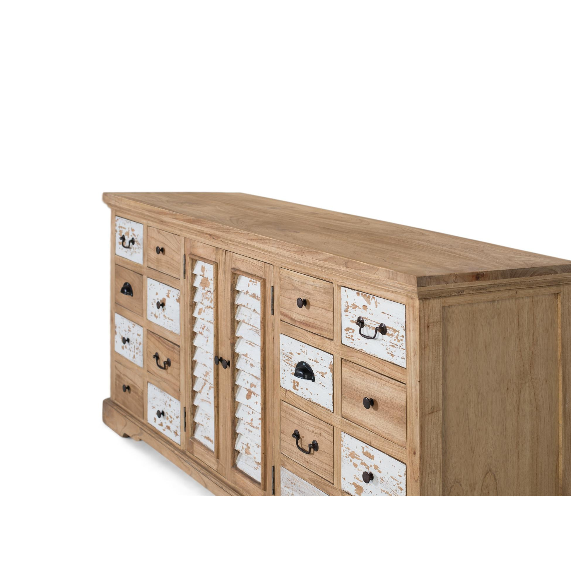 Aparador de Madera de Mindi Estilo Rústico Moderno