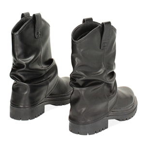 Biker neri con gambale cascante