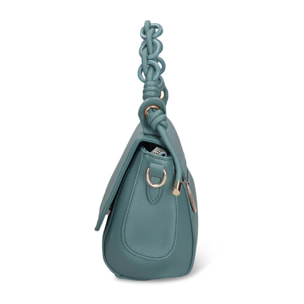 Borsa a mano da donna - Modello Celeste Chic - Pelle vegana PU - 25.0 x 15.0 x 11.0 cm