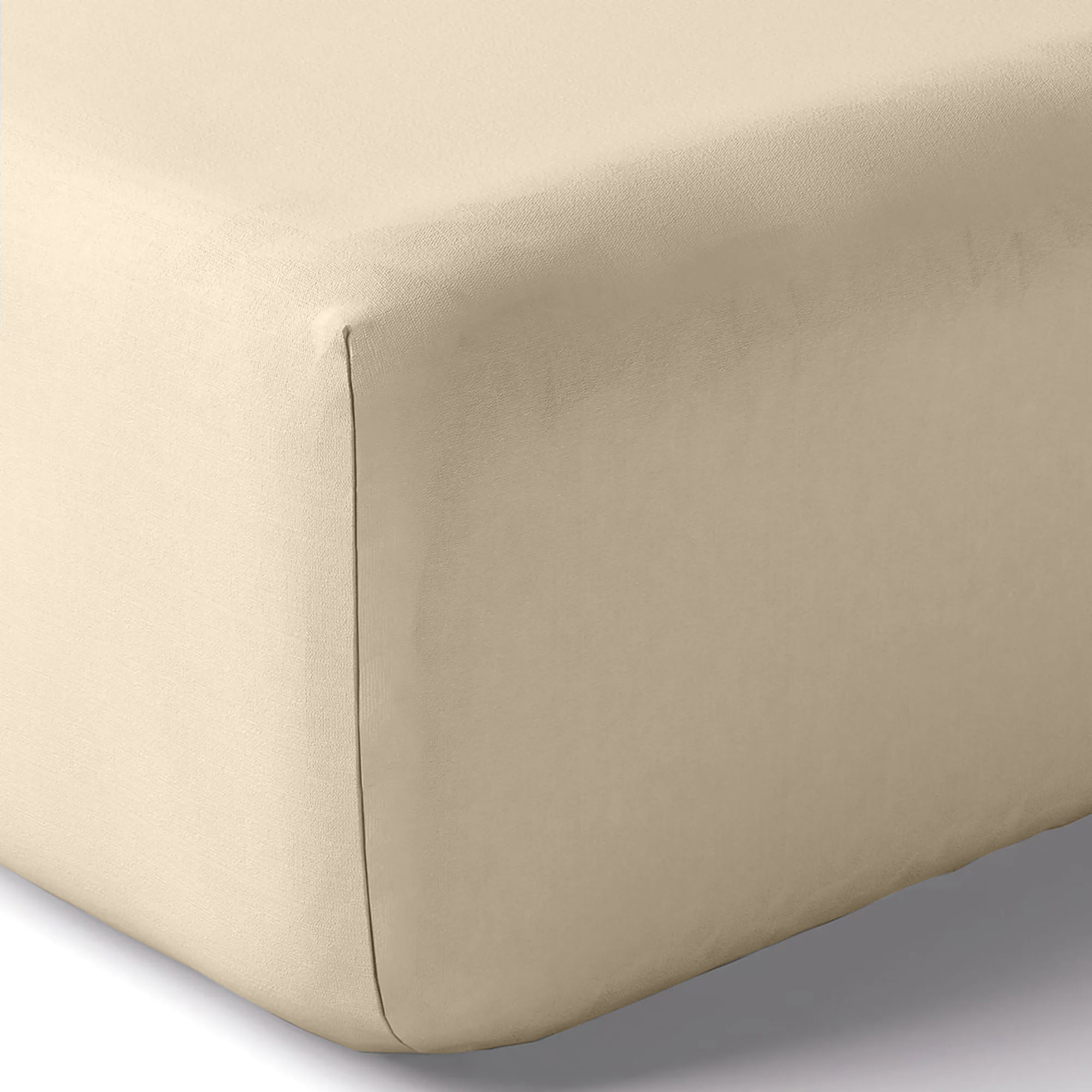 Drap housse Organic sable - 50% Chanvre 50% Coton Bio - Bonnet 30 cm