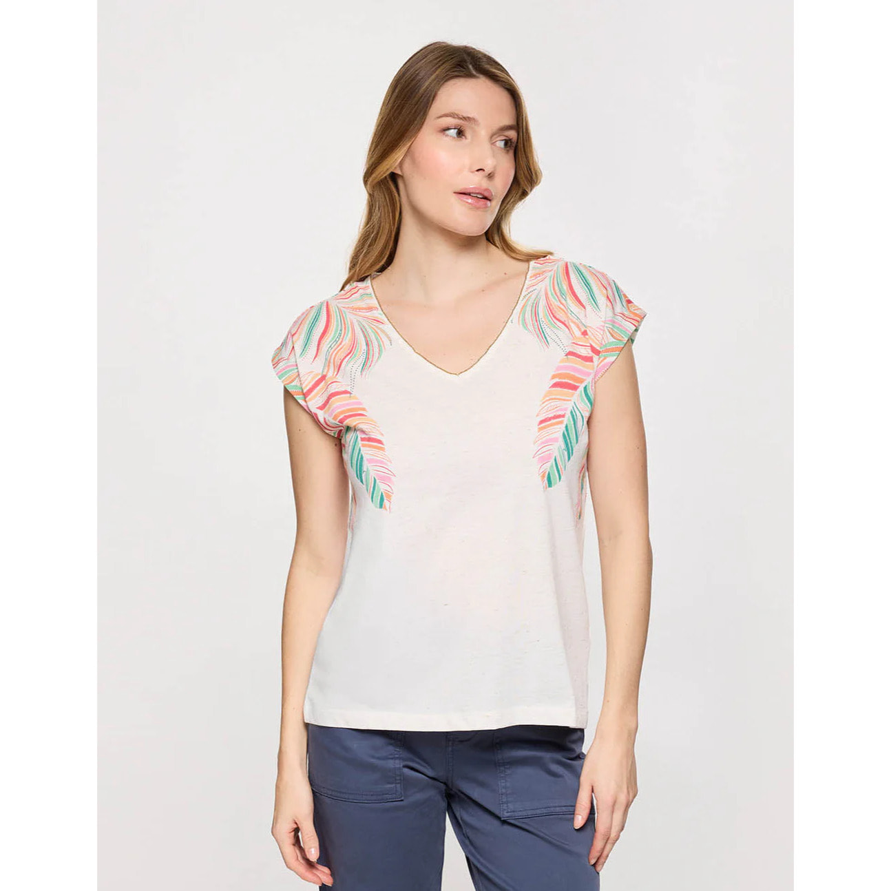 Camiseta Manga Corta Multicolor - Borda