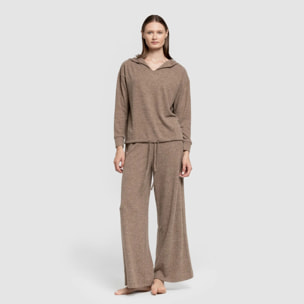 Pantaloni lunghi a gamba larga new punto extra morbido