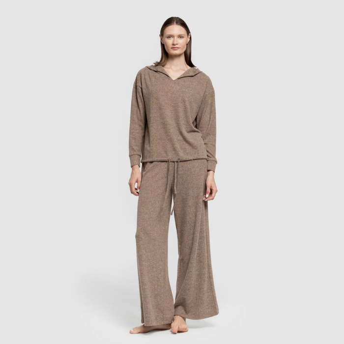 Pantaloni lunghi a gamba larga new punto extra morbido