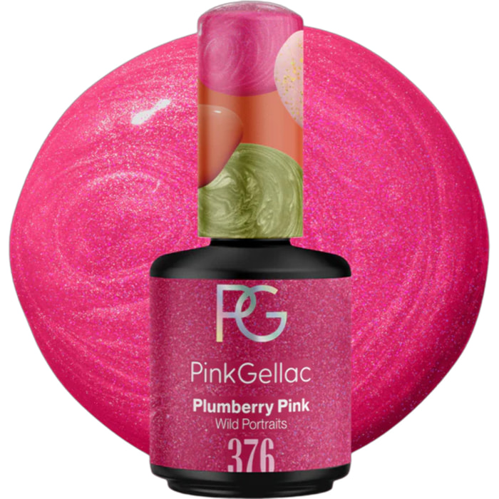 Vernis semi-permanent - 376 Plumberry Pink - 15 ml
