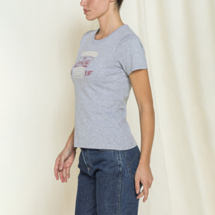 T-SHIRT GIROCOLLO CON STAMPA REPLICA